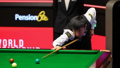 斯诺克世锦赛：赵心童9比7领先丁俊晖